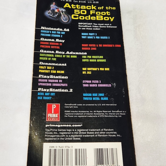 GameShark Pocket Power Guide 10th Edition  Prima's Authorized Guide - Picture 4 of 4